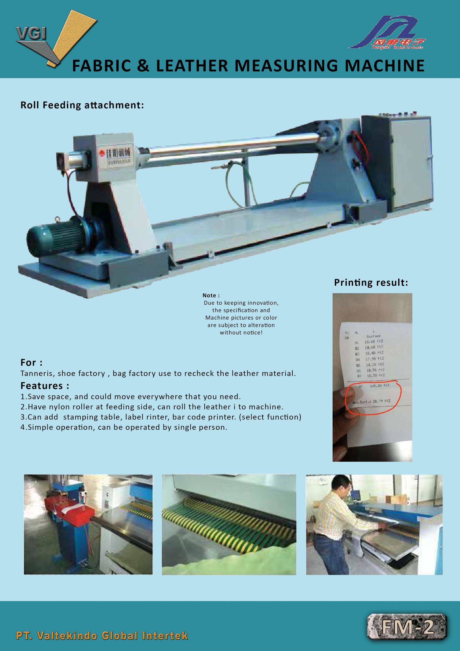 FABRIC & LEATHER MEASURING MACHINE 2