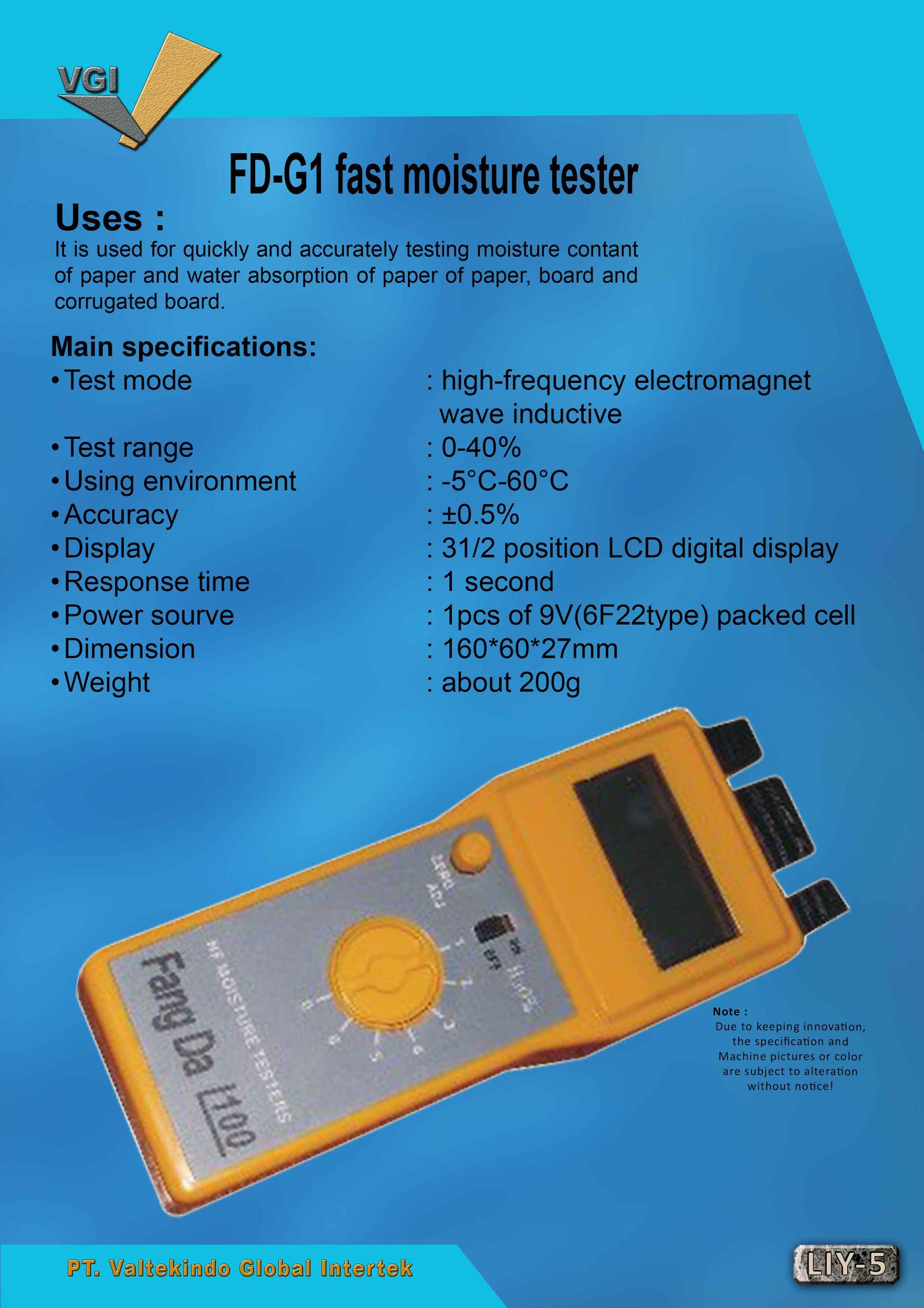 Fast Moisture Tester