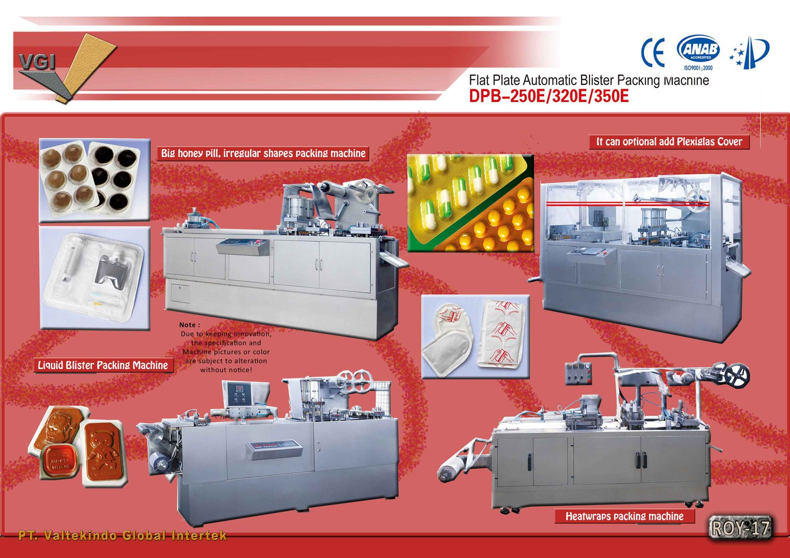 Flat Plate Automatic Blister Packing Machine 