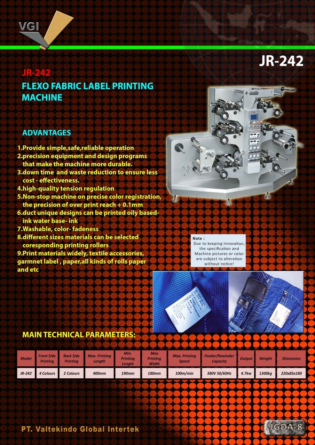 Flexo Fabric Label Printing Machine