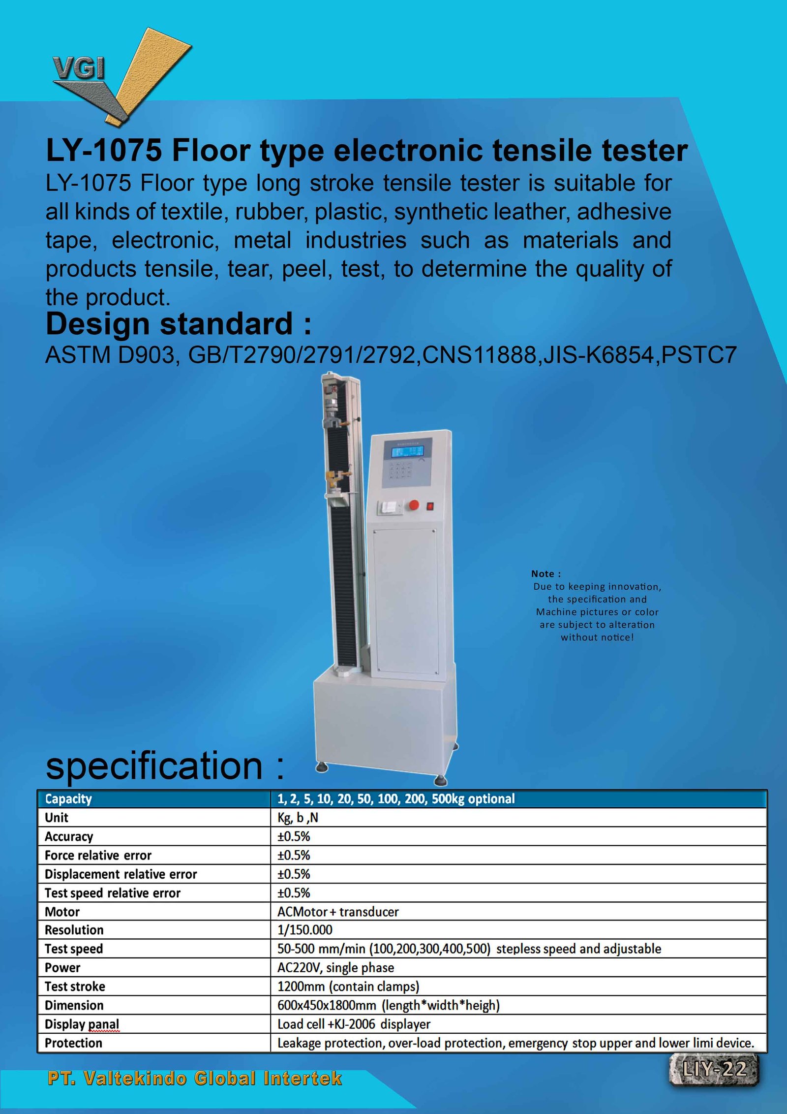 Floor Type Electronic Tensile Tester