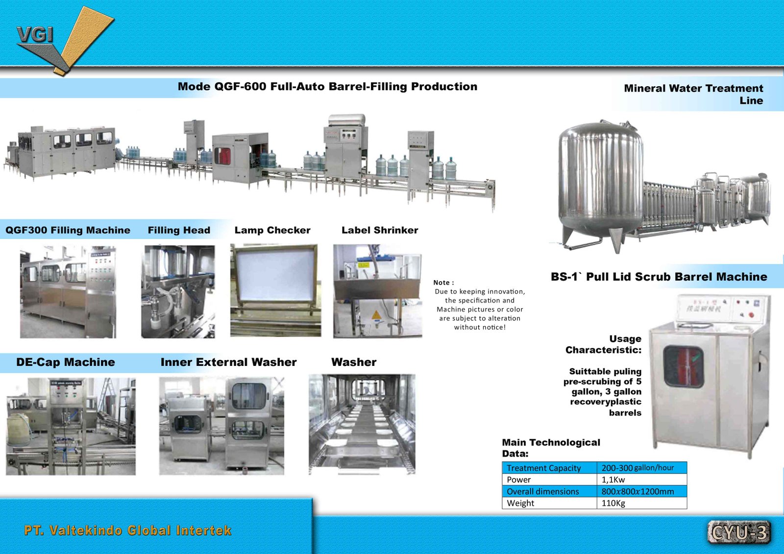 Full auto barrel filling production