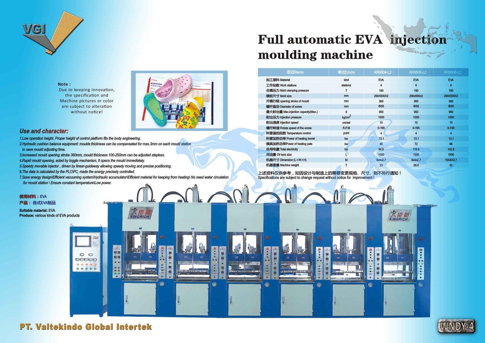 FULL AUTOMATIC EVA INJECTION MOLDING MACHINE (2) 