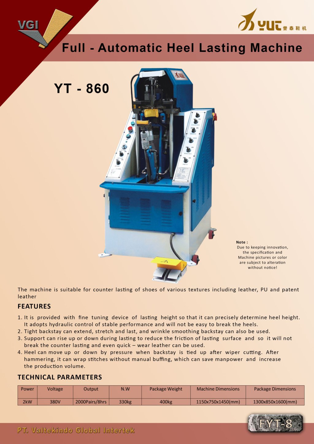 Full automatic Heel Lasting Machine