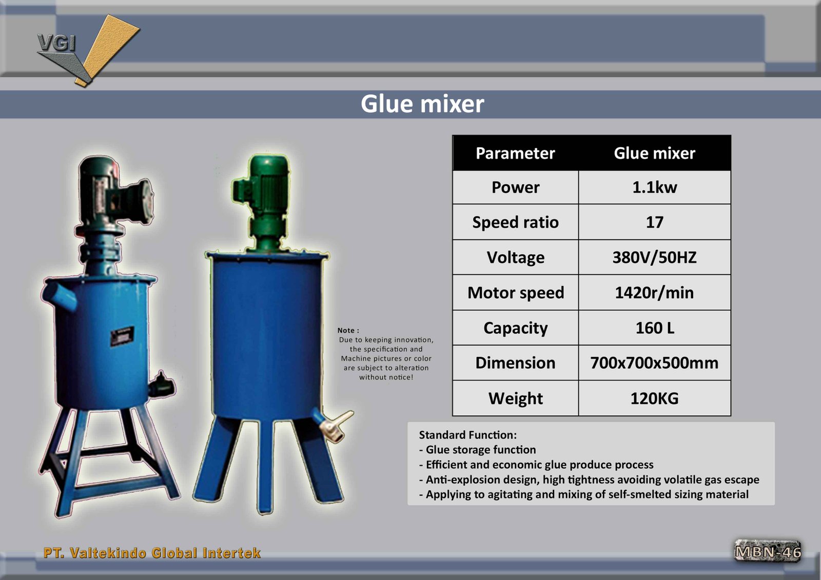 Glue mixer 