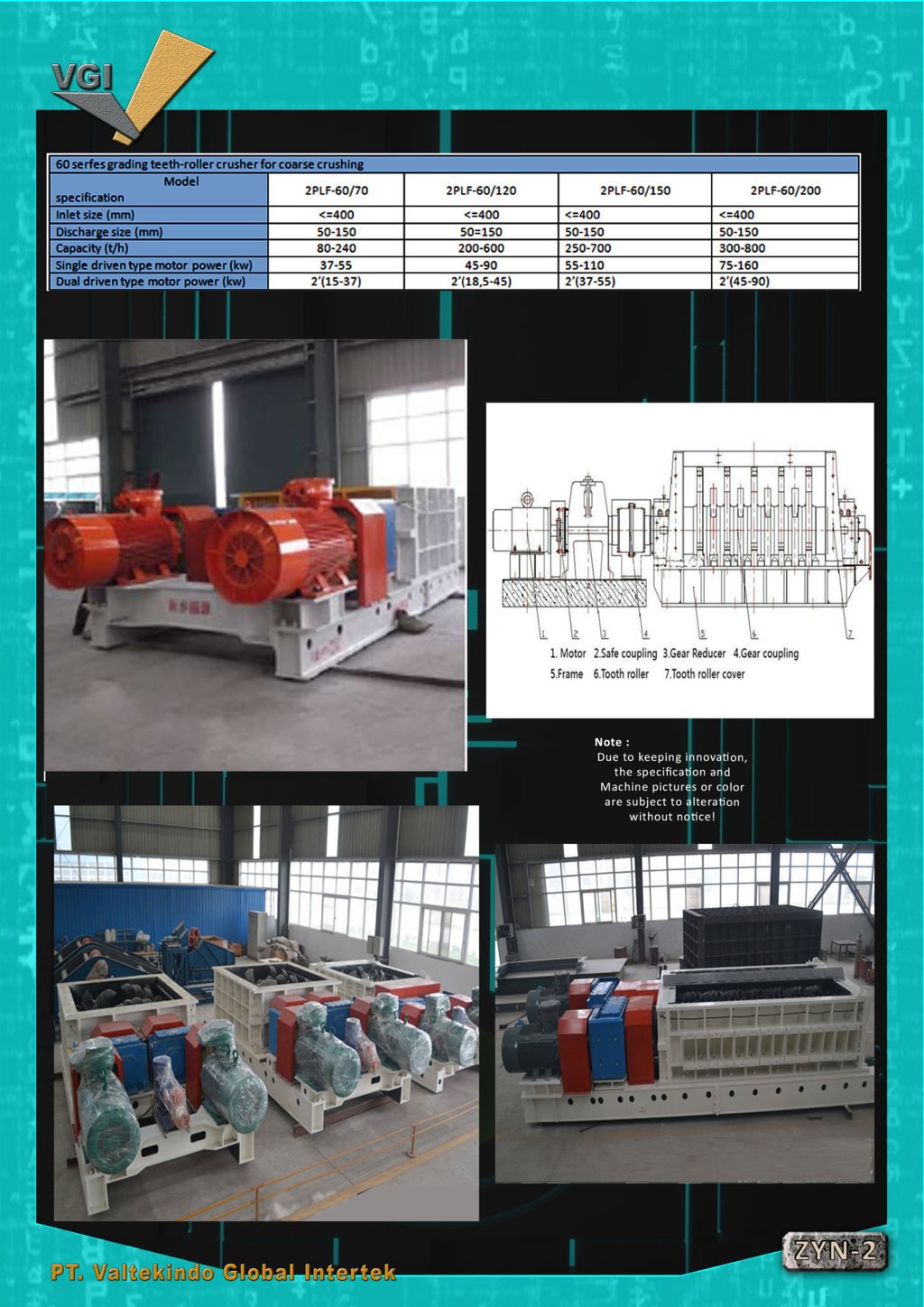 Grading Teeth Roller Crusher for Coarse Crushing