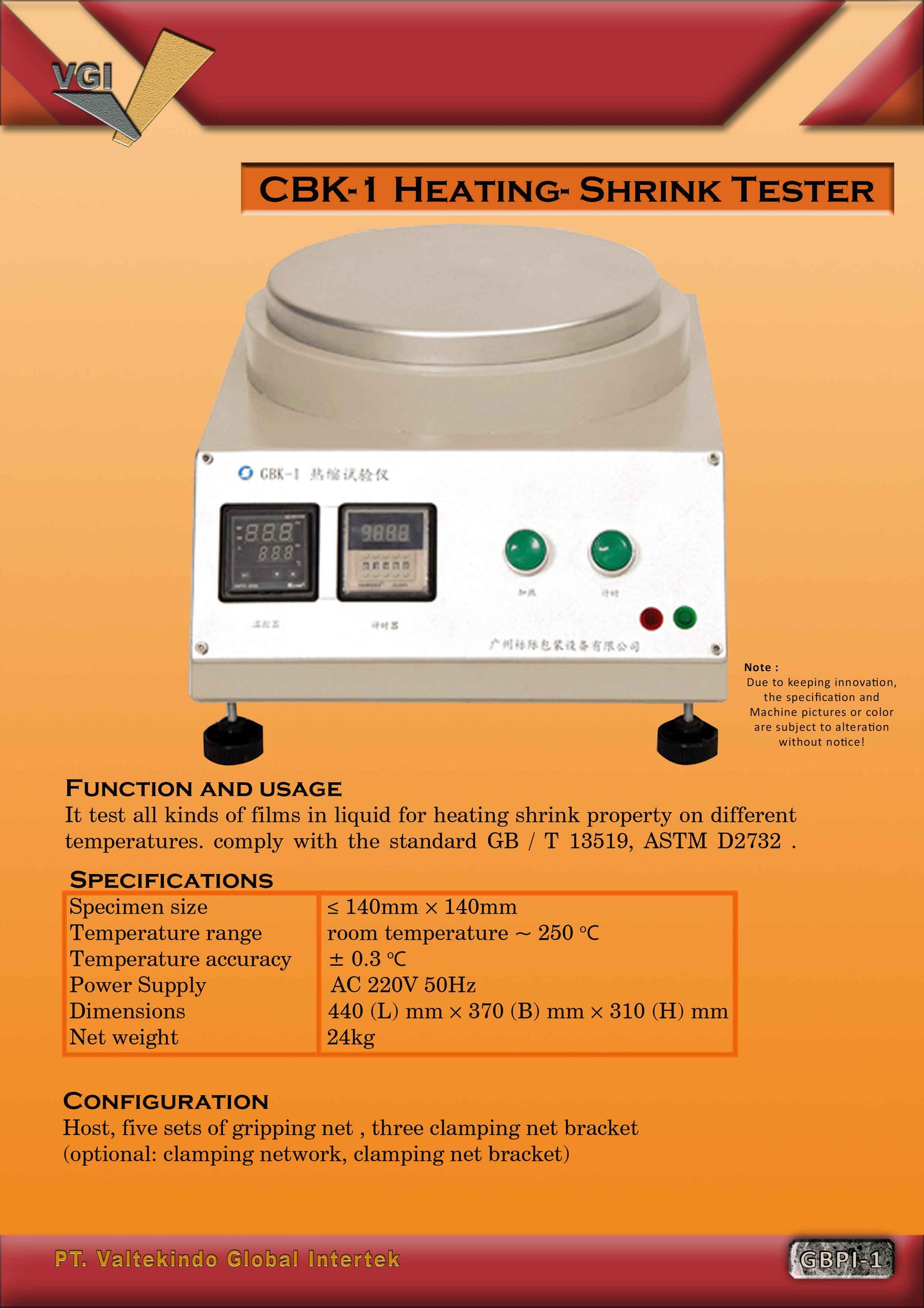 Heating Shrink Tester