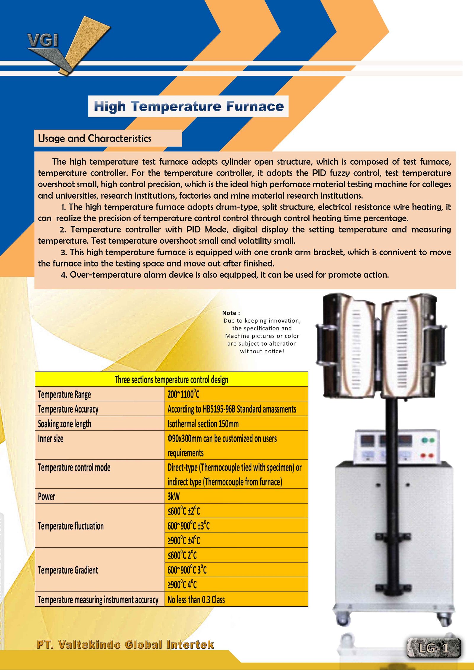 High Temperature Furnace