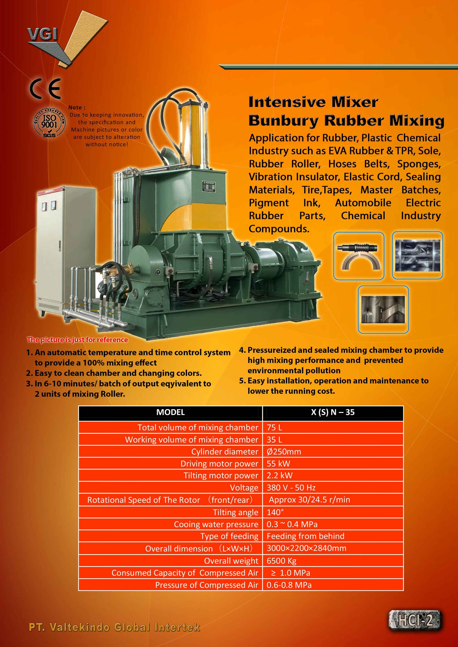 Intensive Mixer Bunbury Rubber Mixing