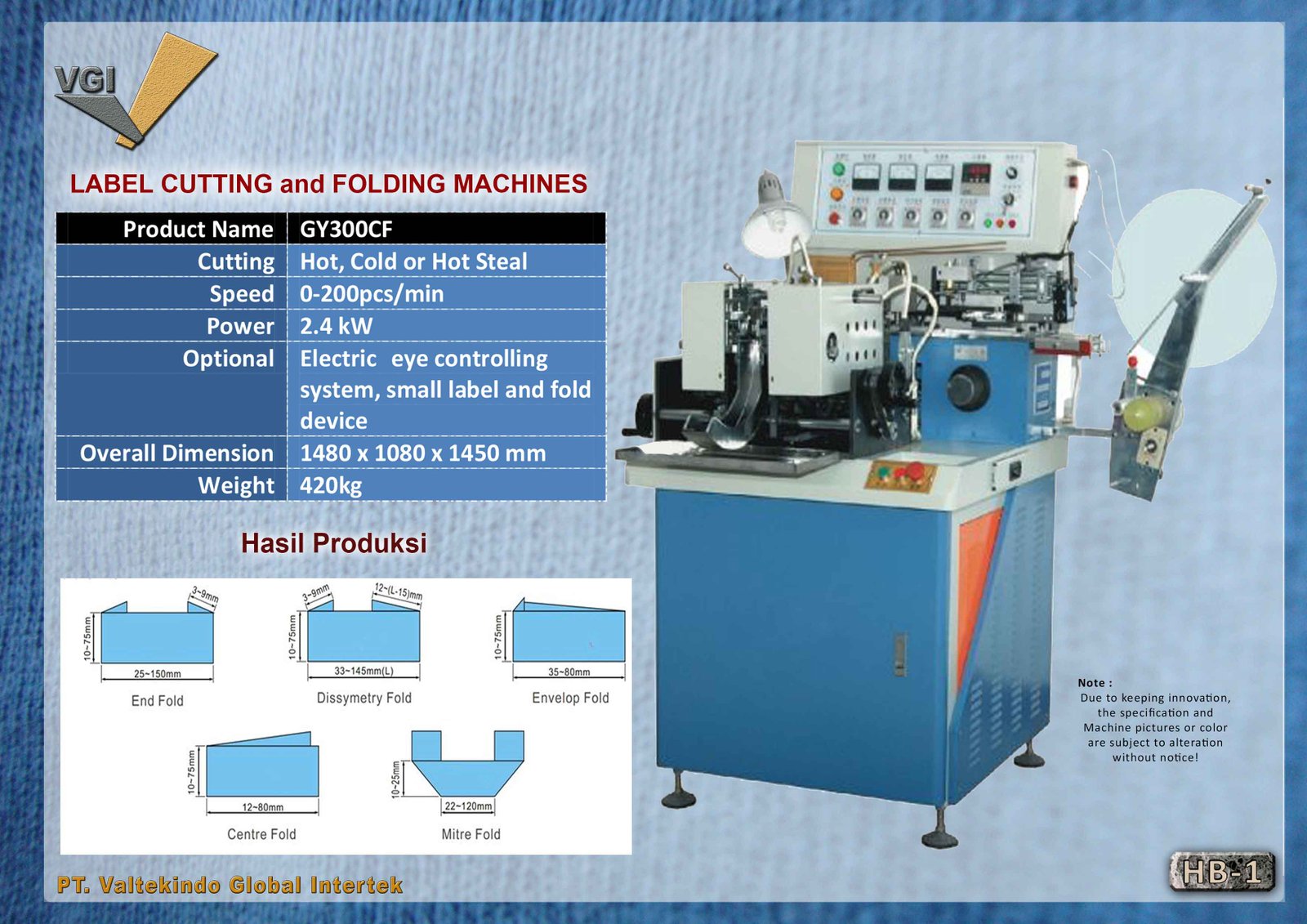 LABEL CUTTING &FOLDING MACHINES