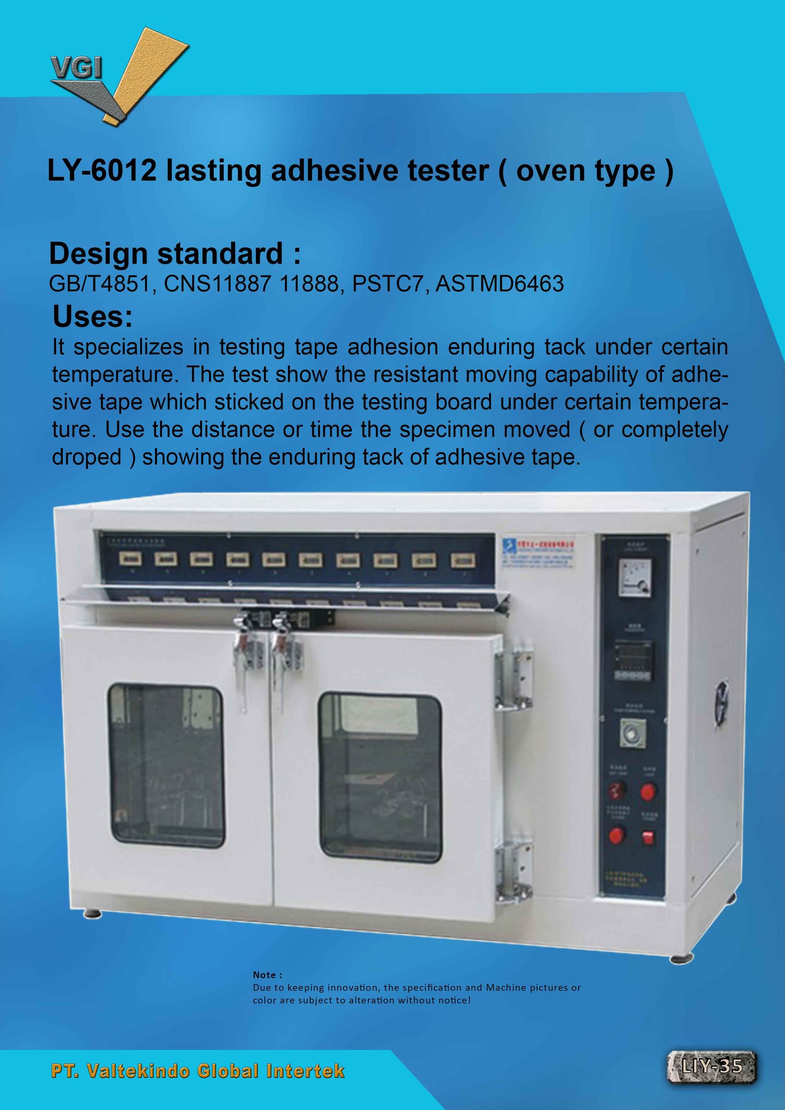 Lasting Adhesive Tester (Oven Type)