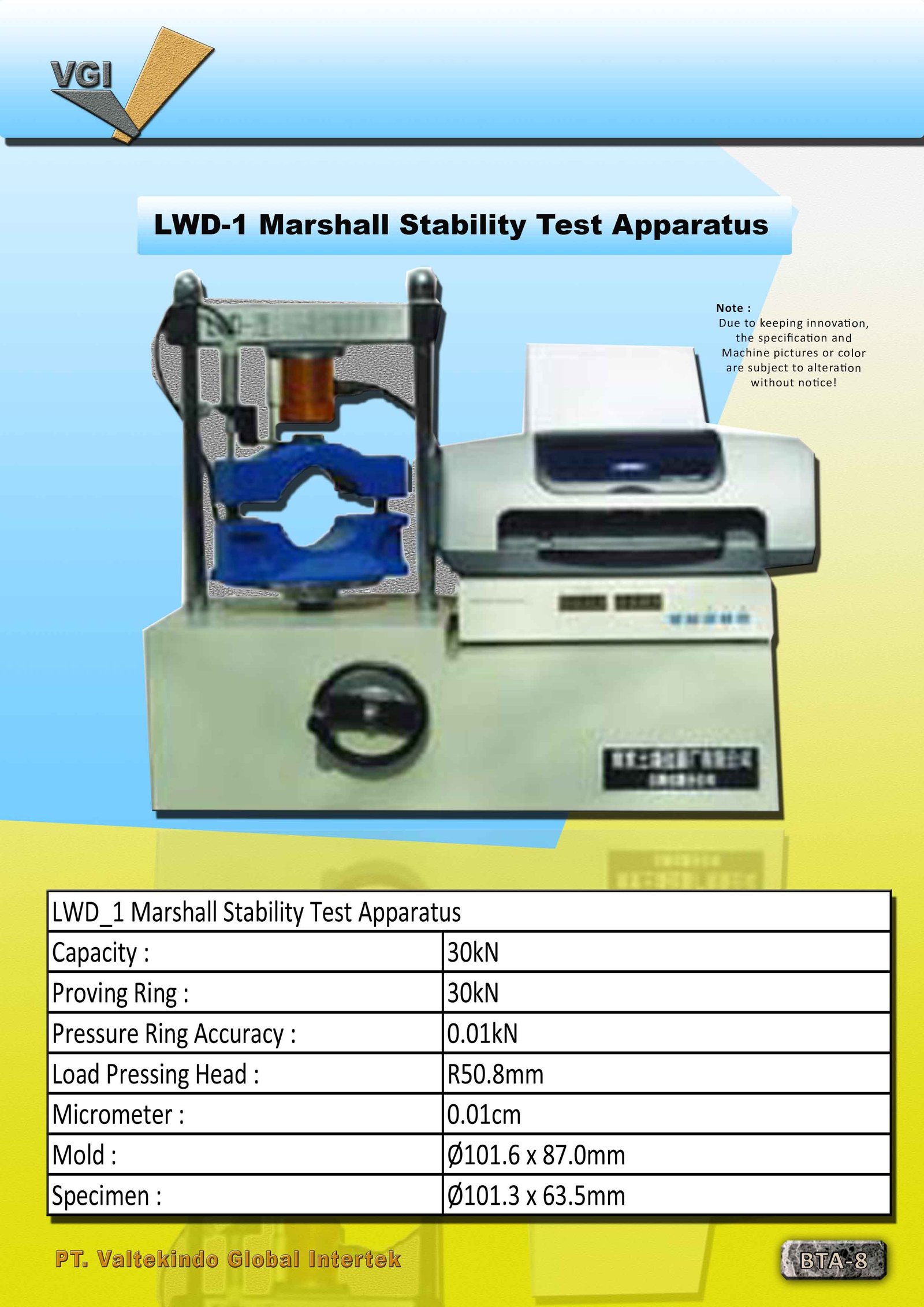 Marshall Stability Test Apparatus