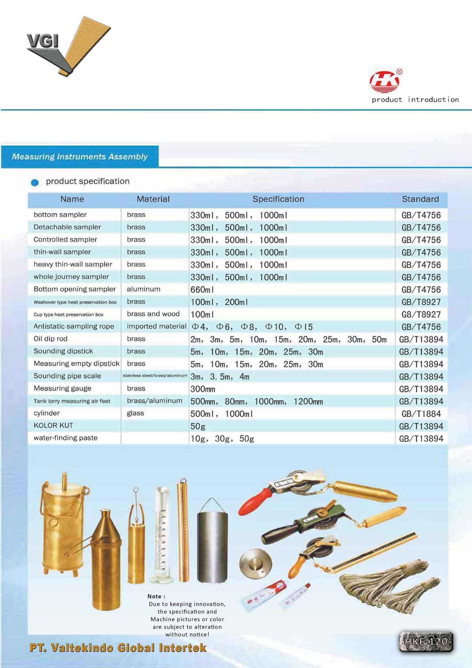 Measuring Instrument Assembly