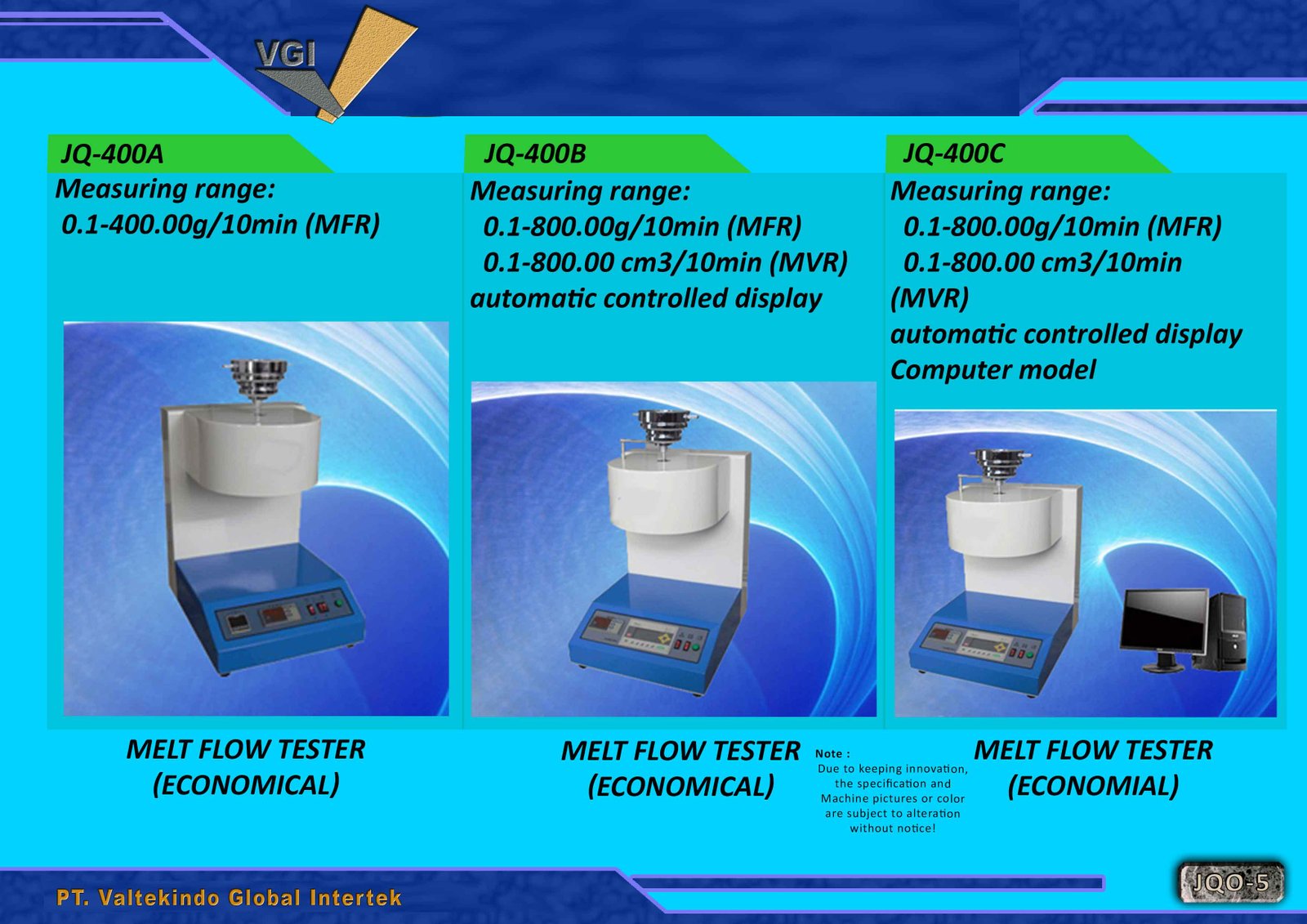 Melt Flow Tester (Economial)