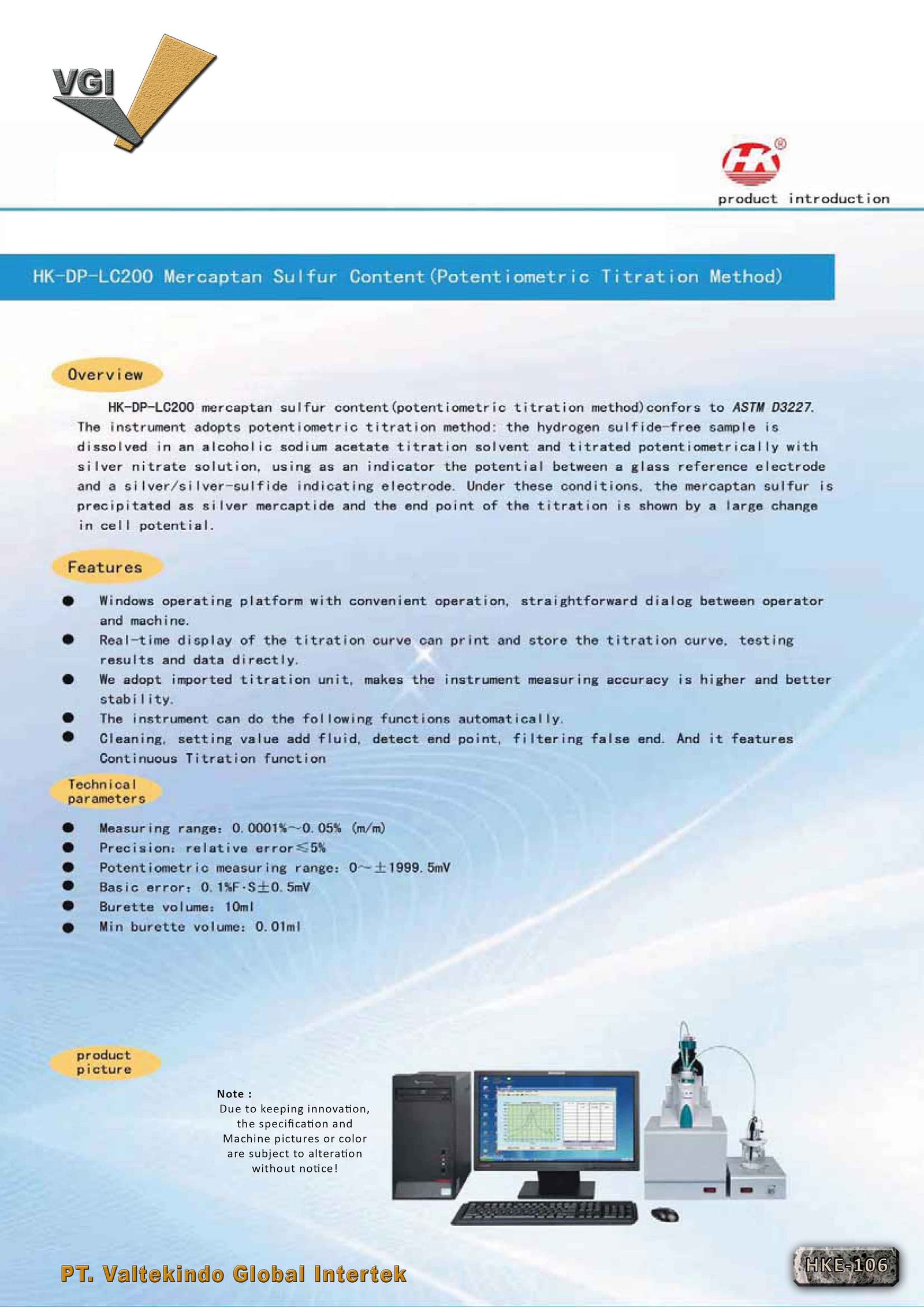 Mercaptan Sulfur Content (Potentiometric Titration Method)