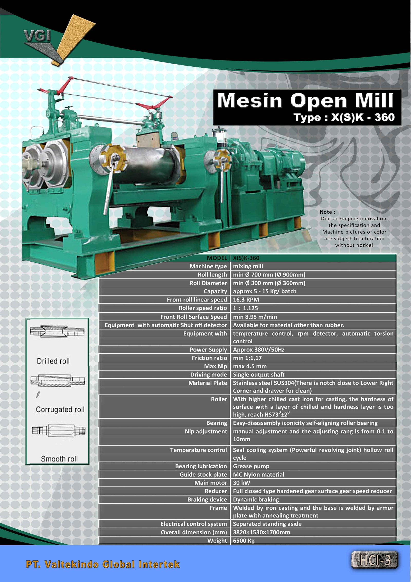 Mesin Open Mill 