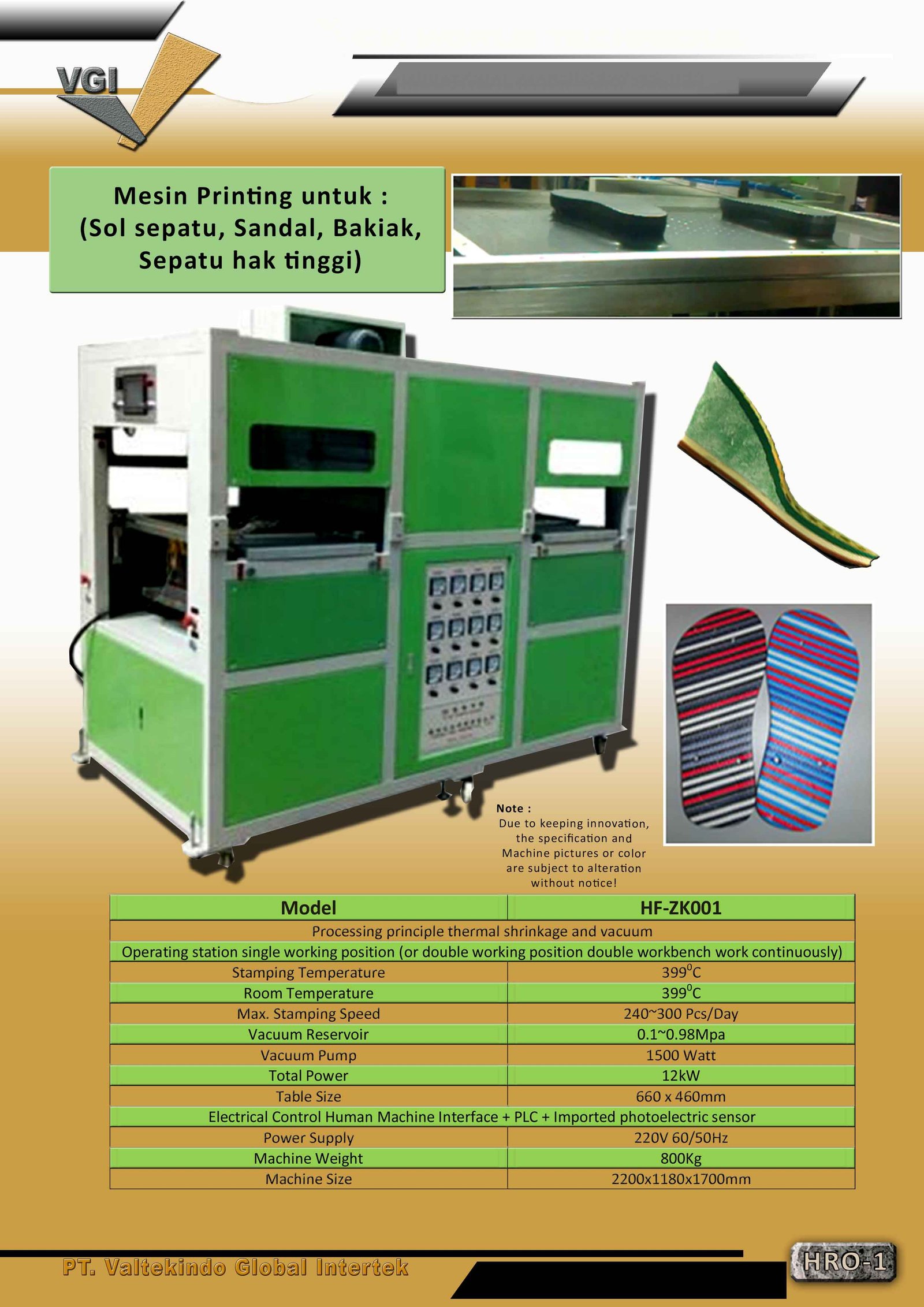 Mesin Printing Sendal & Sepatu