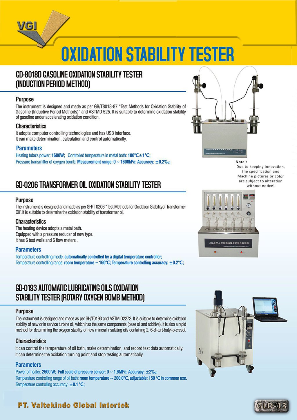 Oxidation Stability Tester