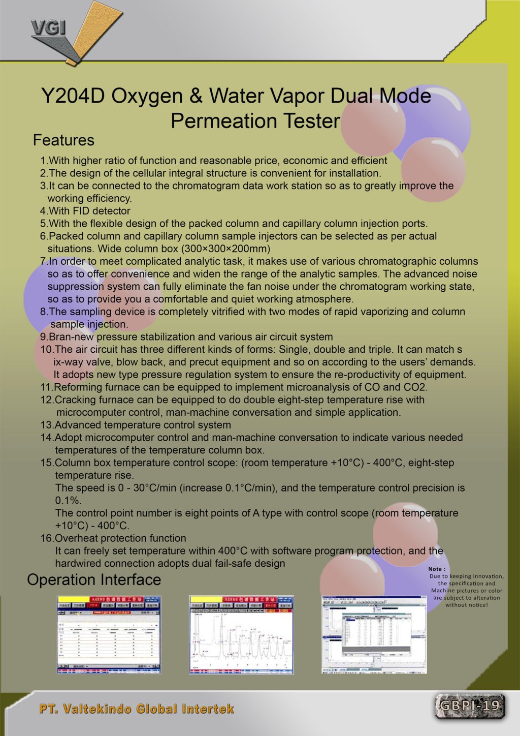 Oxygen & Water Vapor Dual Mode Permeation Tester Features