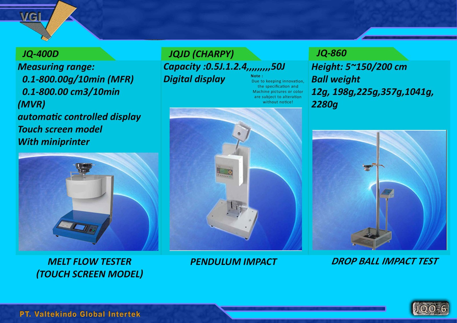 Pendulum Impact & Drop Ball Impact Test