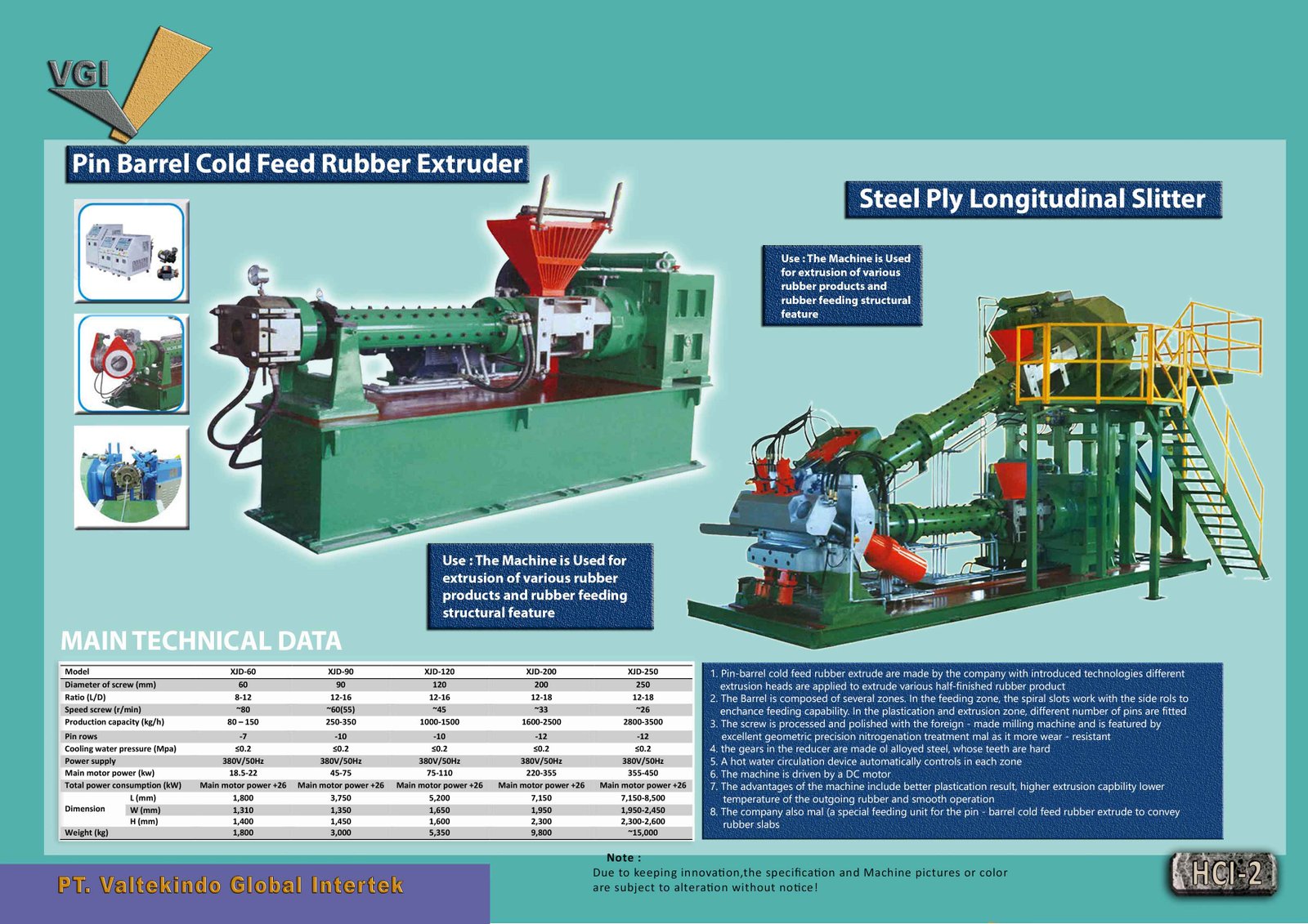 Pin Barrel Extruder Steel Ply Longitudinal Slitter