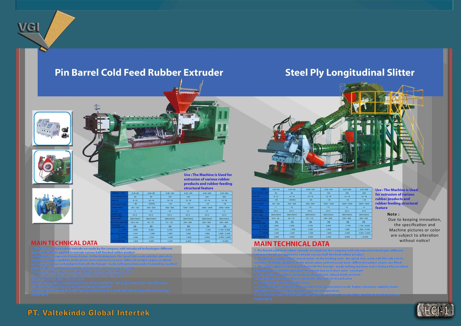 Pin Barrel Extruder Steel Ply Longitudinal Slitter