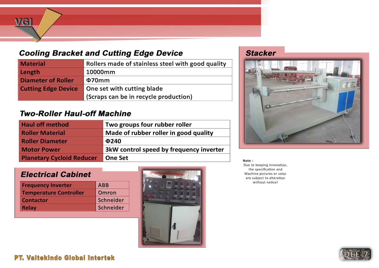 Plastic Sheet Production Line 600mm 7