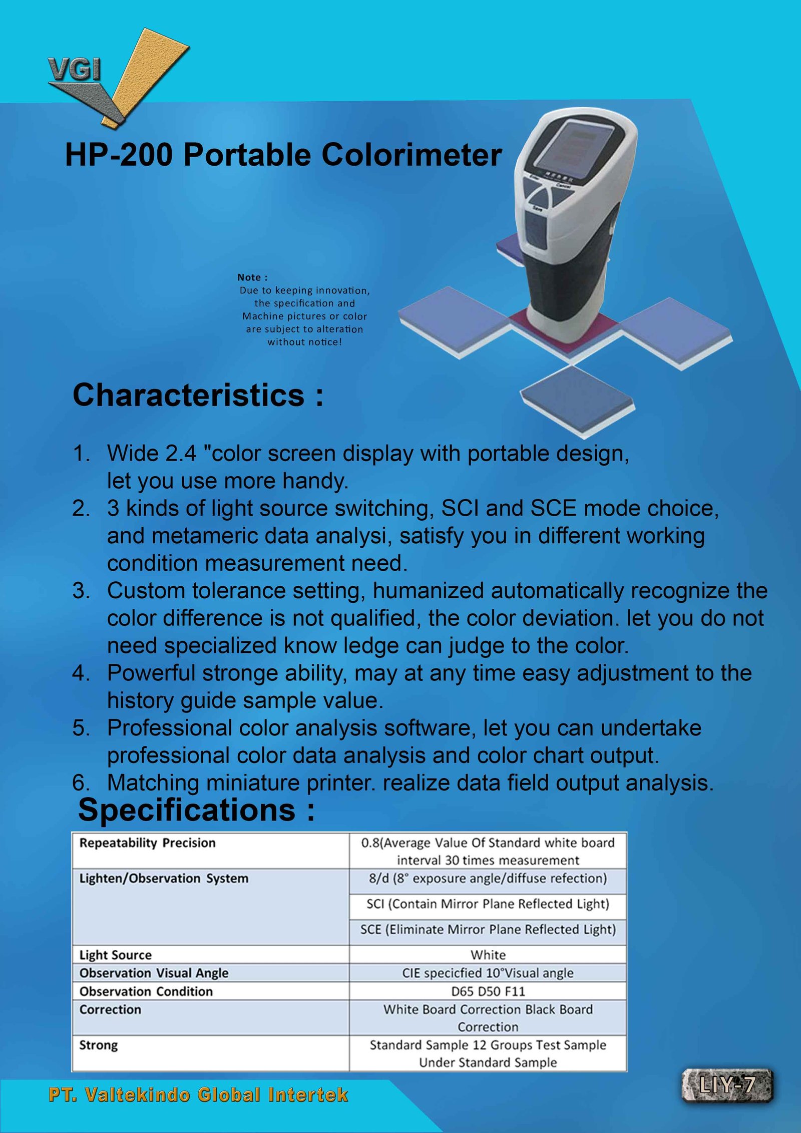 Portable Colorimeter