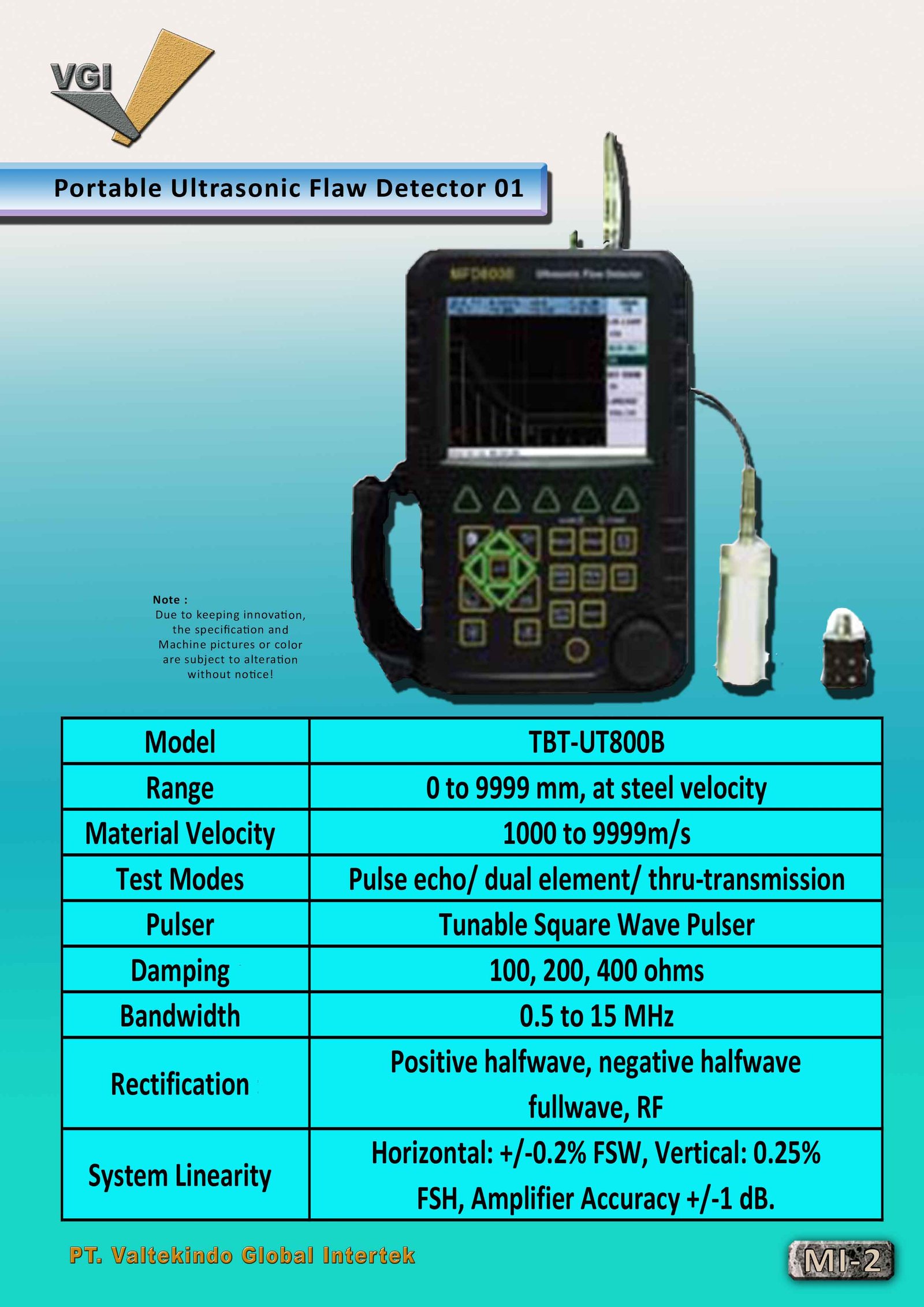 Portable Ultrasonic Flaw Detector 01 