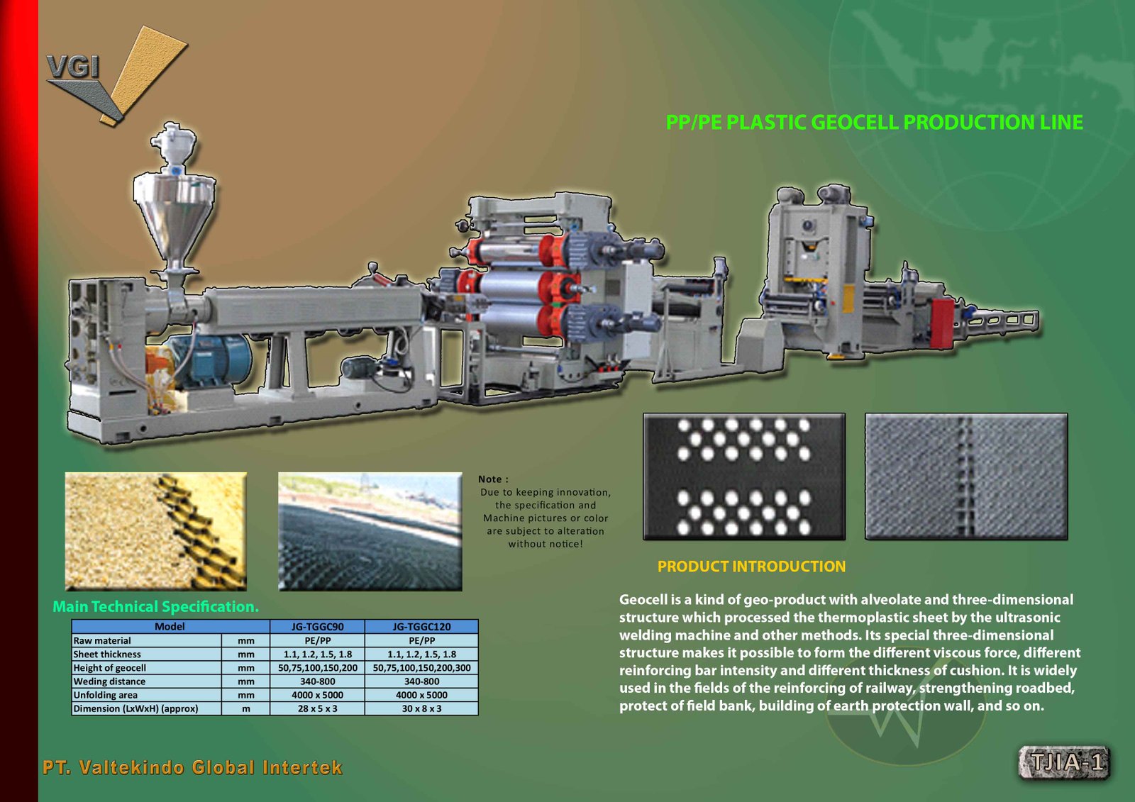 PP-PE PLASTIC GEOCELL PRODUCTION LINE