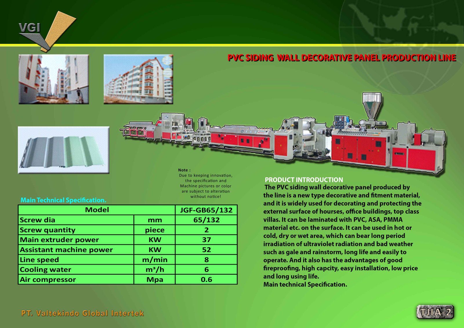 PVC Siding Wall Decorative Production Line