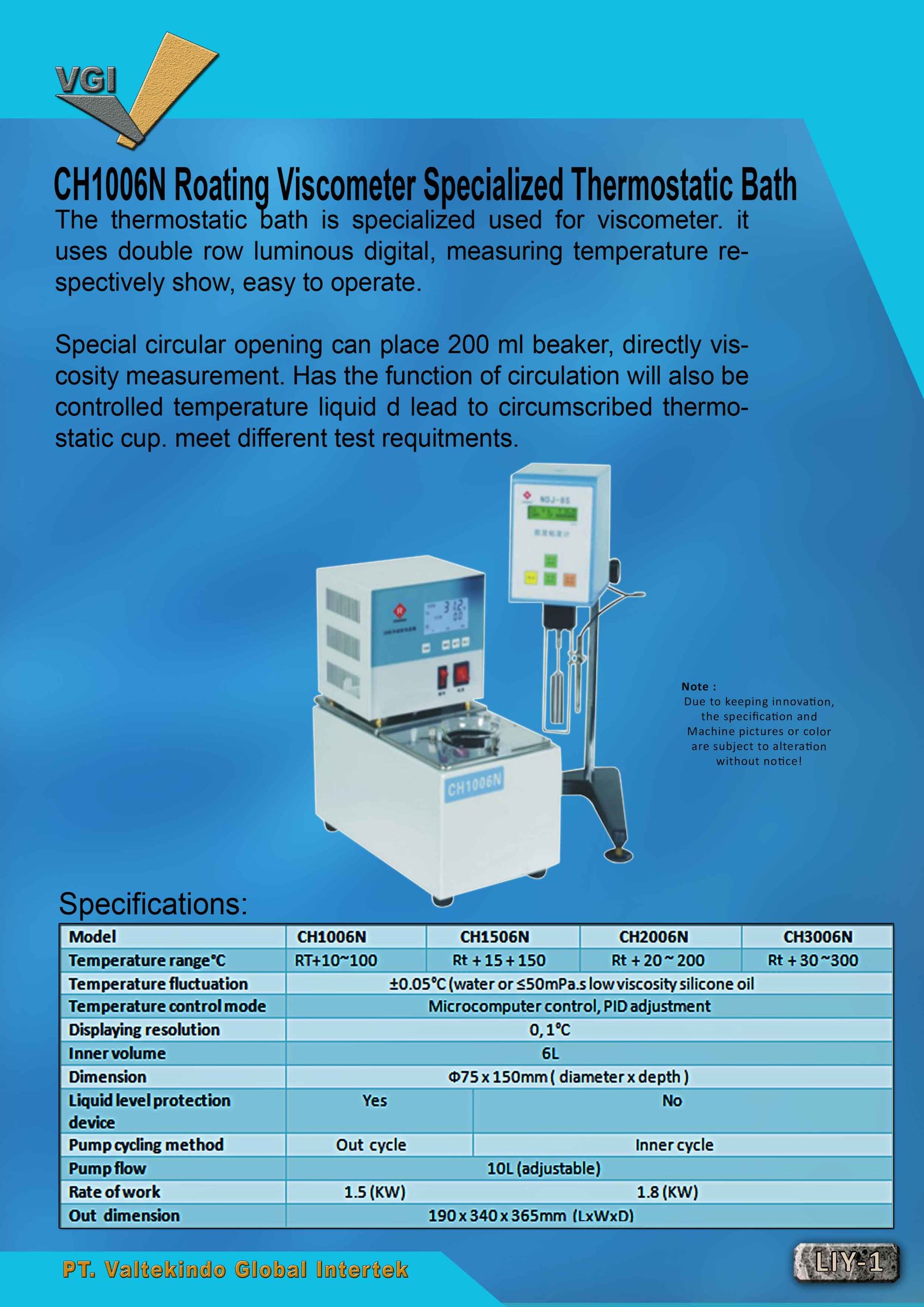 Roating Viscometer Specialized Thermostatic Bath