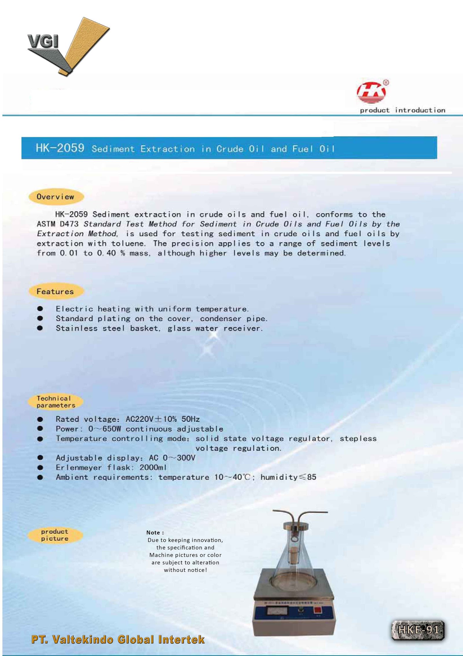 Sediment Extraction In Grude Oil And Fuel Oil