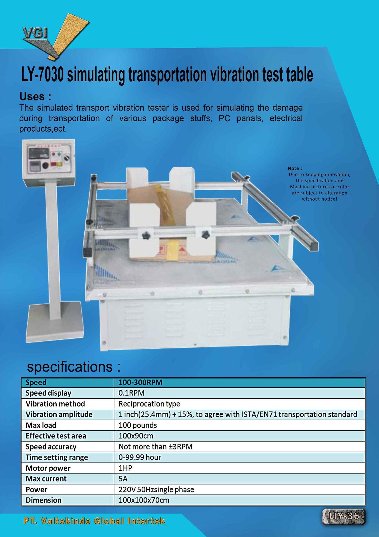 Simulating Transportation Vibration Test Table