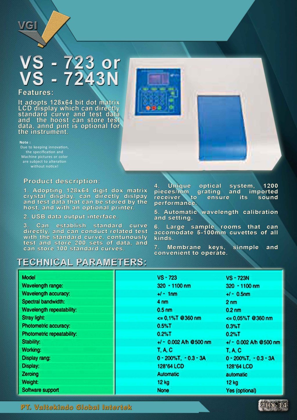 Spectrophotometer 12