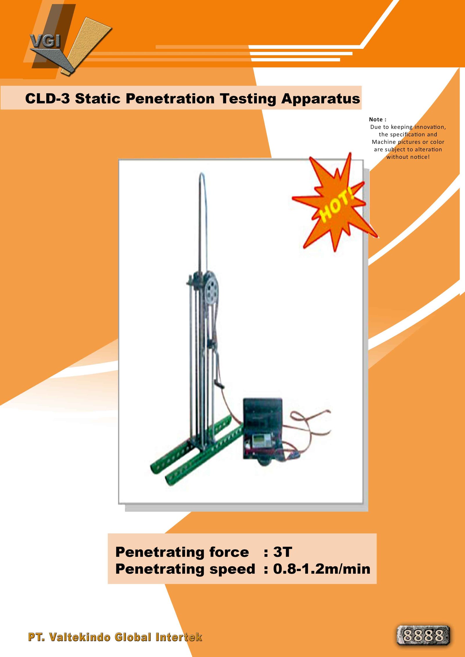 Static Penetration Testing Apparatus