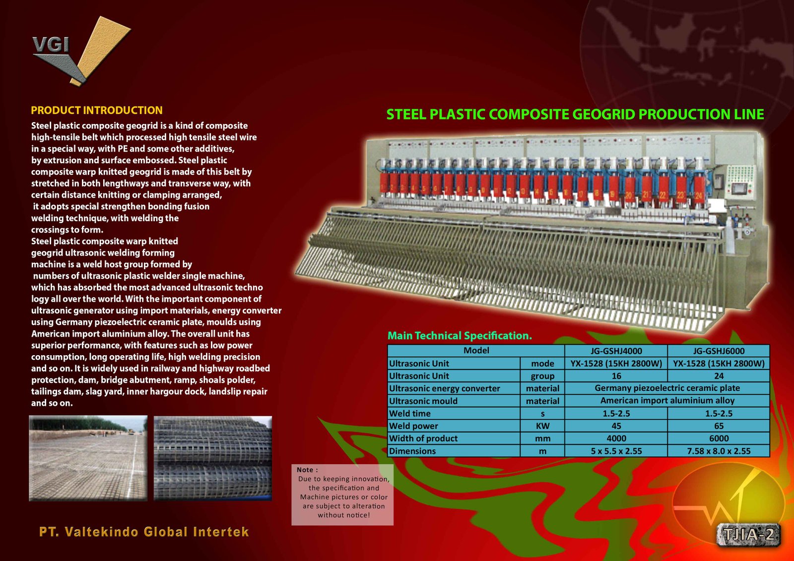 Steel Plastic Composite Geogrid Production Line