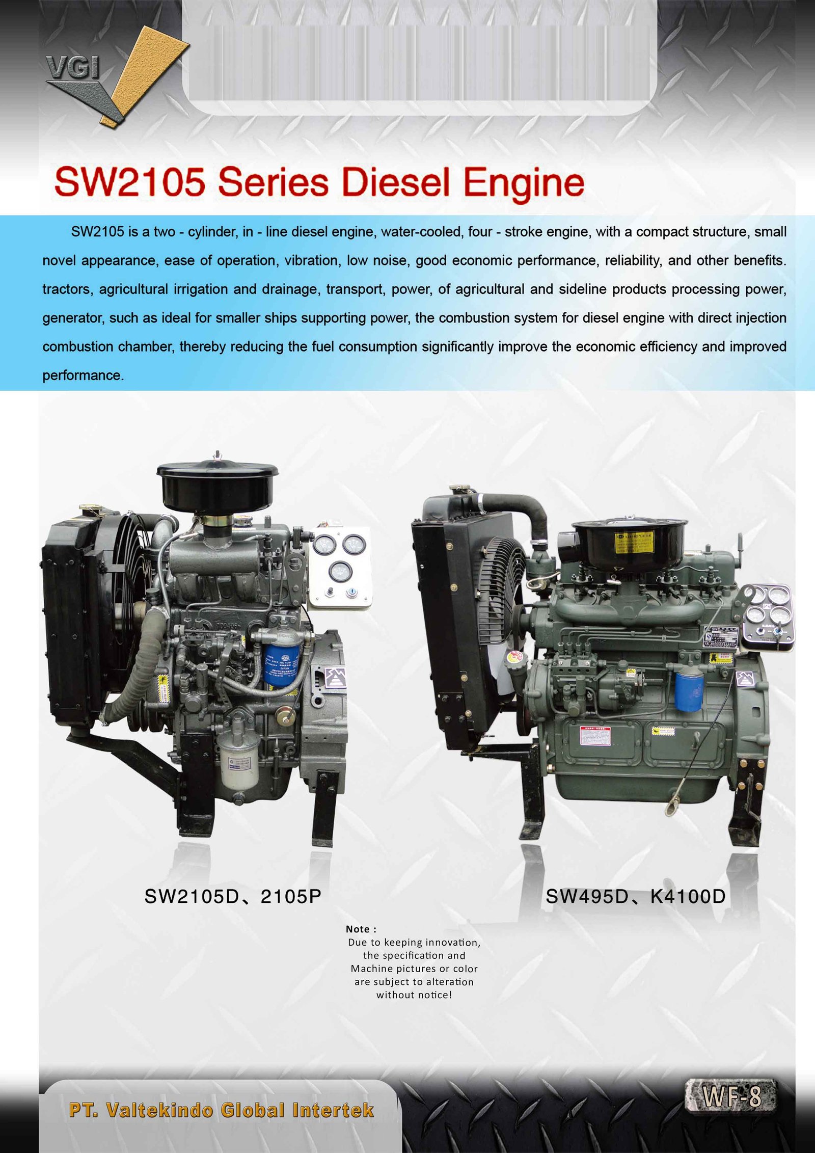 SW2105 Series Diesel Engine