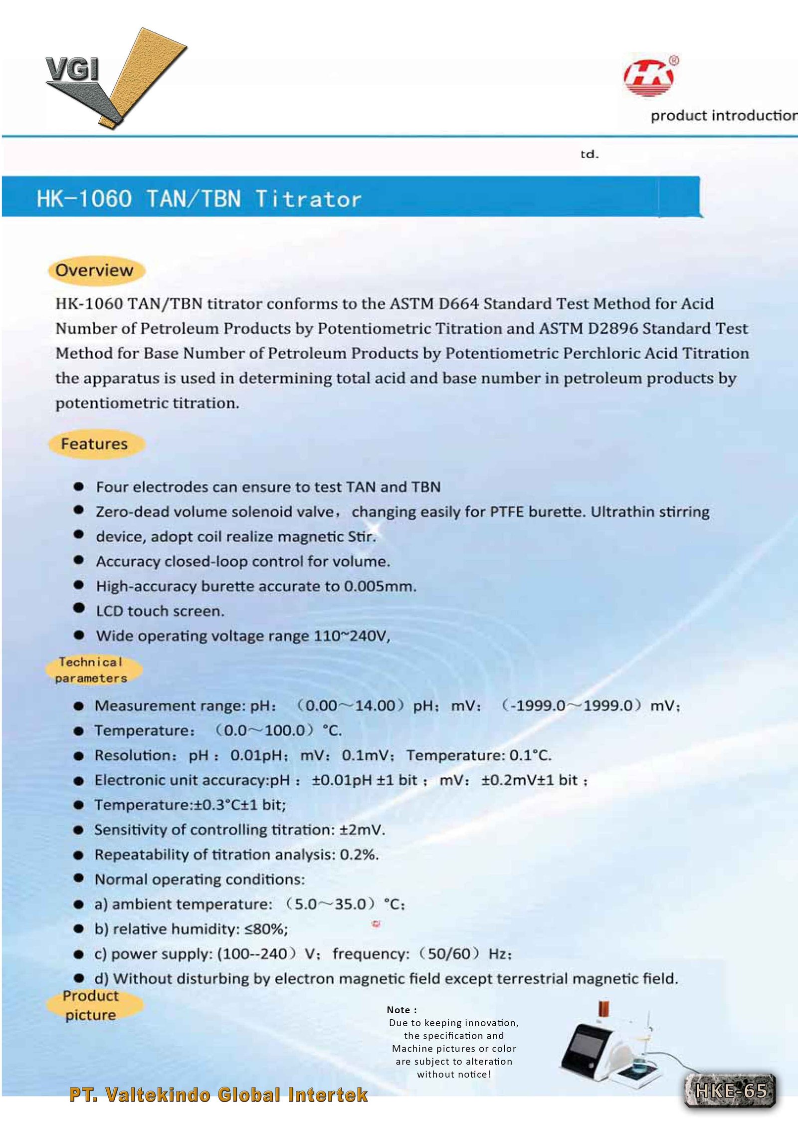 TAN/TBN Titrator