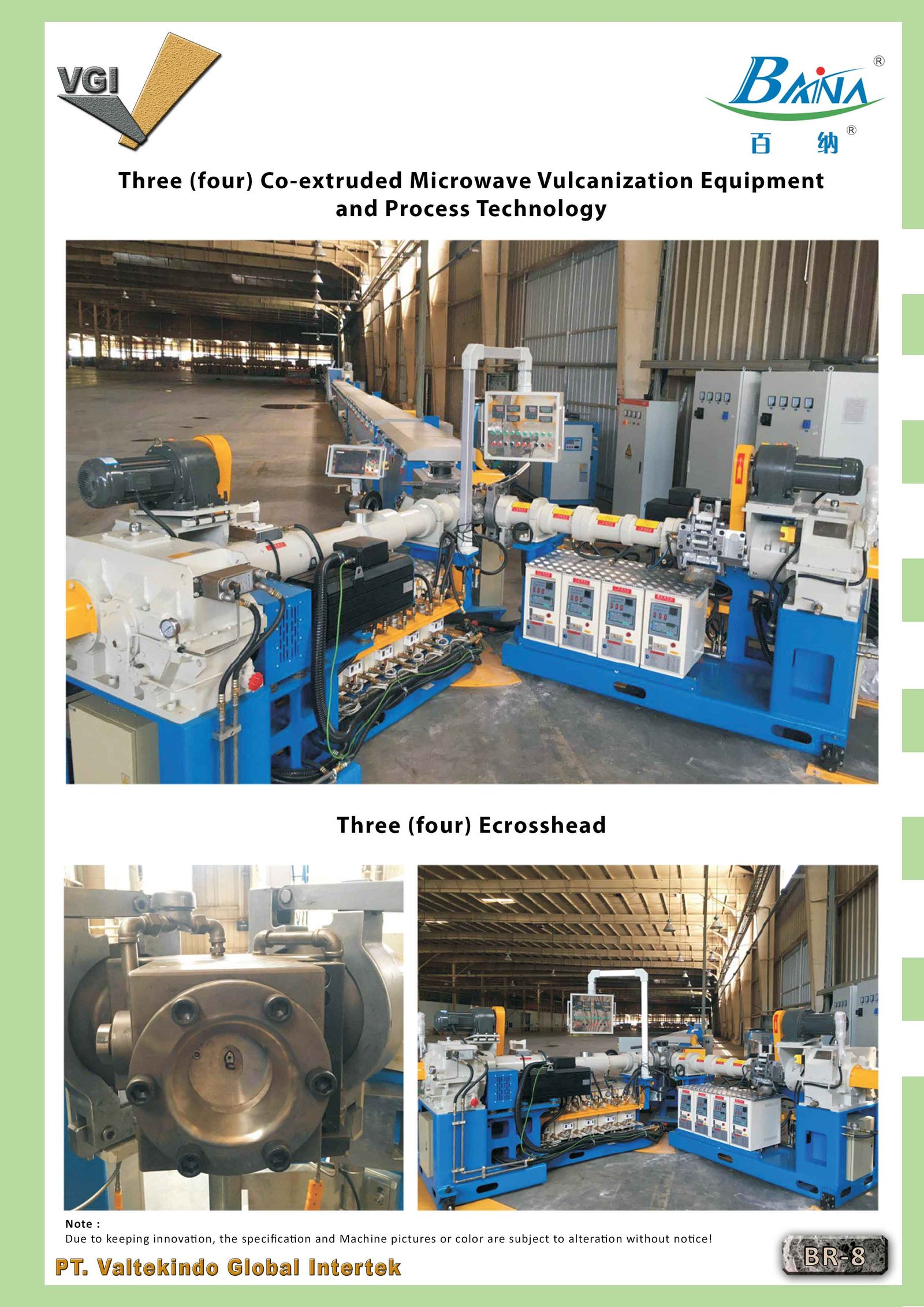 Three (four) Co Extruded Microwave Vulcanization Equipments 1