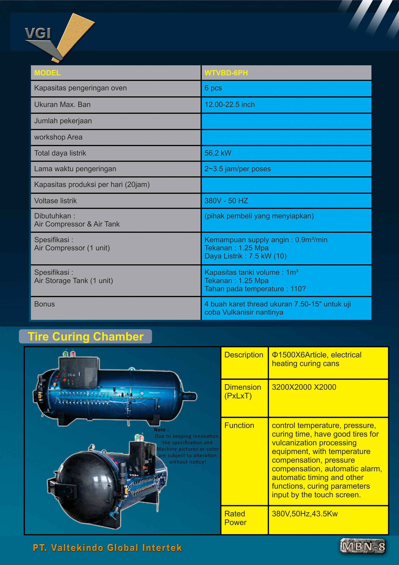 Tire Curing Chamber 