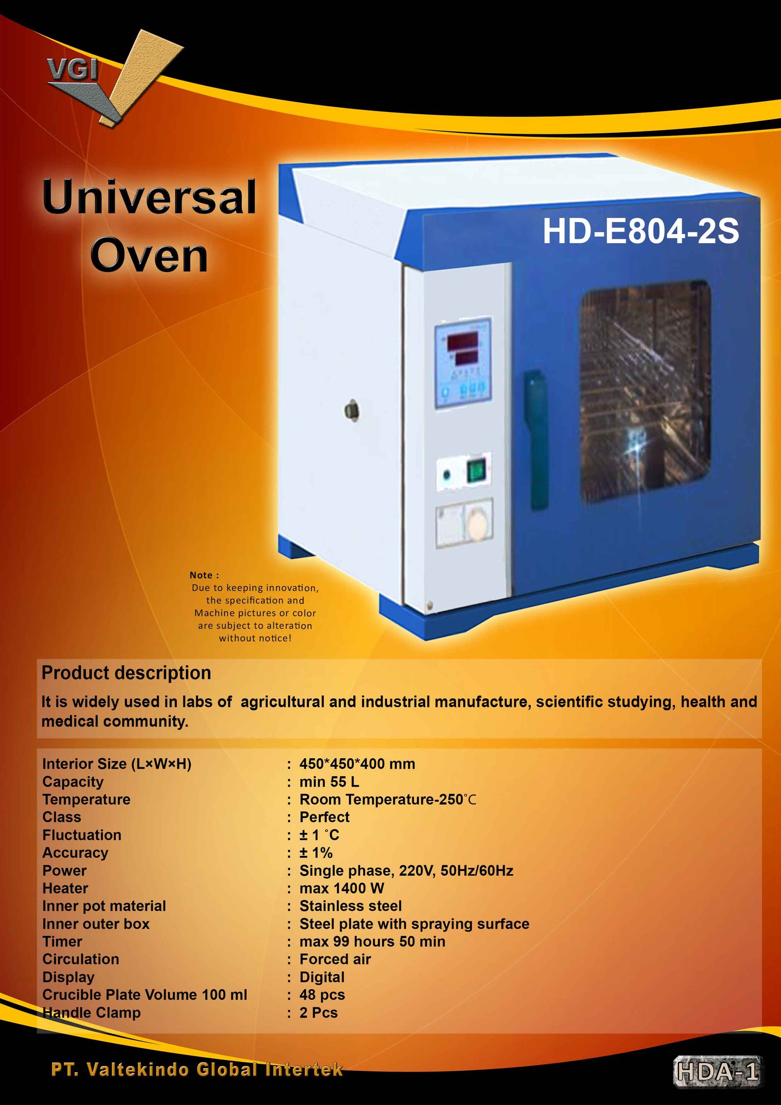 Universal Oven