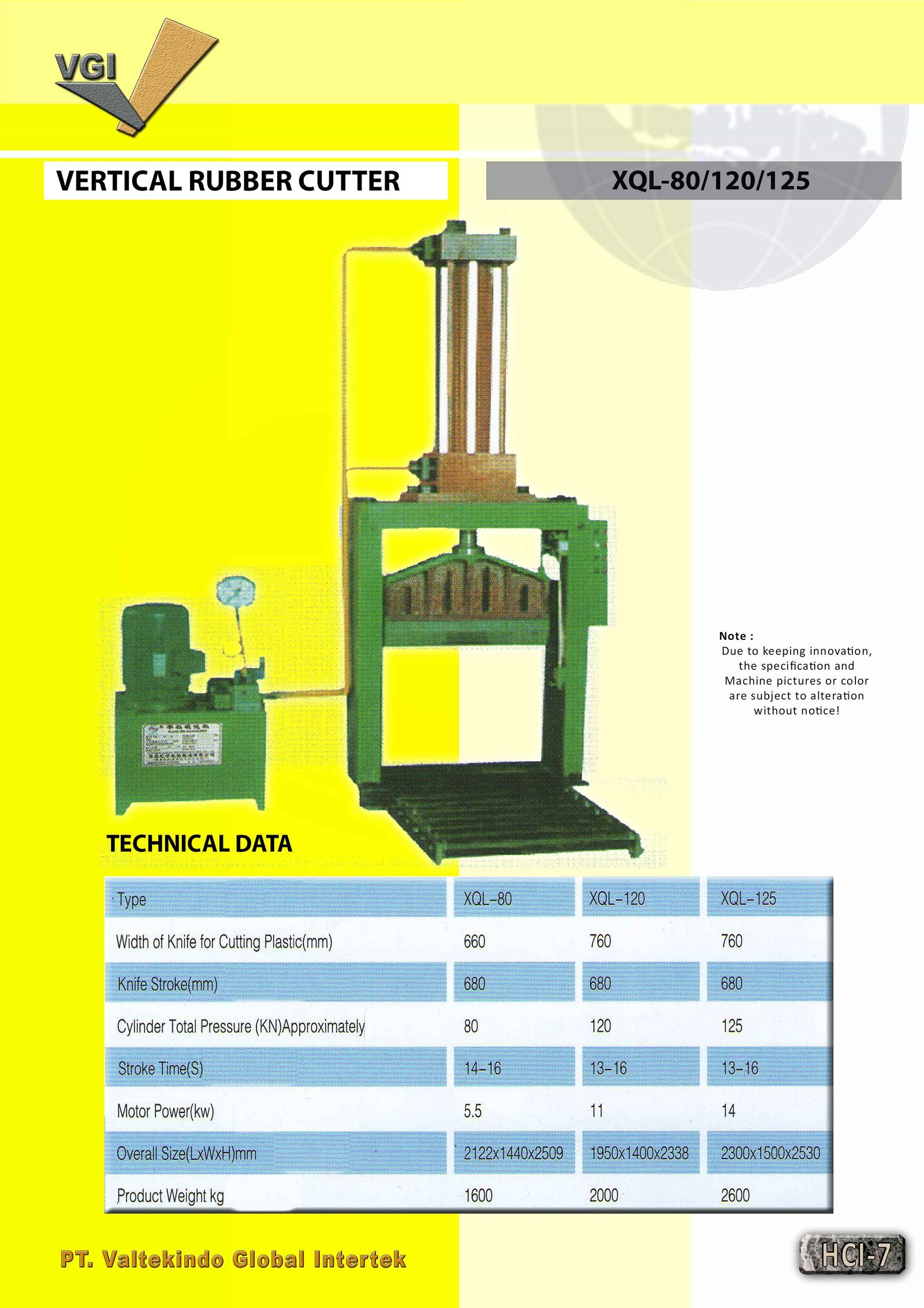 VERTICAL RUBBER CUTTER