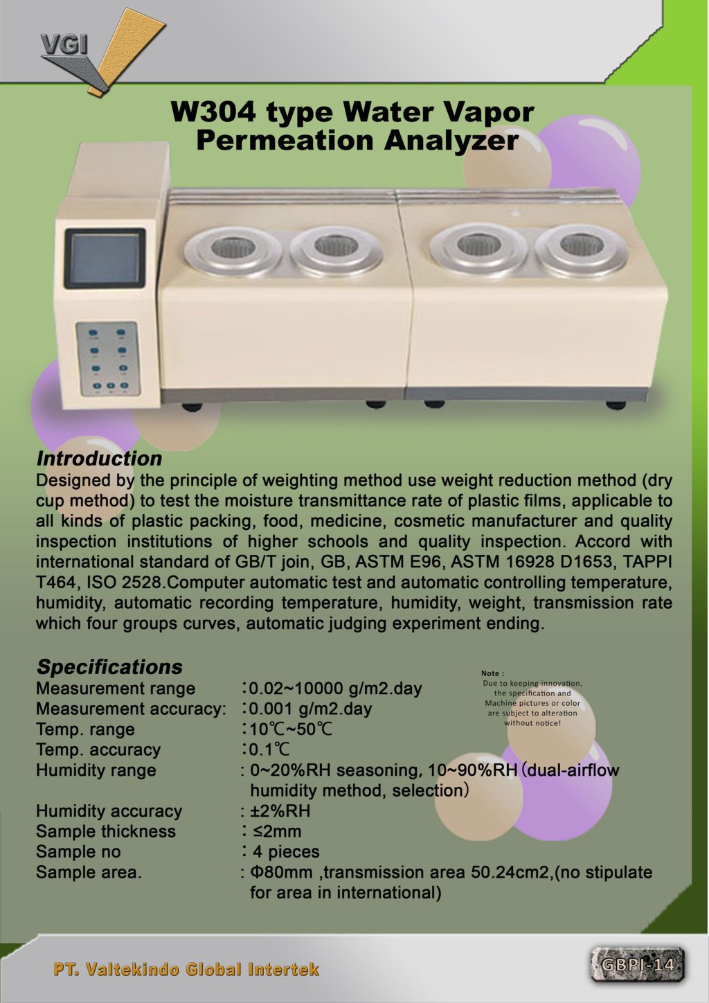 Water Vapor Permeation Analyzer 3